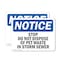Signmission Stop Do Not Dispose Of Pet Waste In Storm Sewer, 10 in W x Rectangle, Plastic OS-2PACK-NS-P-710-L-18475 - alternate 1